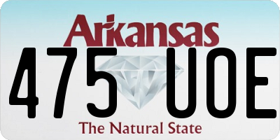 AR license plate 475UOE