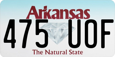 AR license plate 475UOF