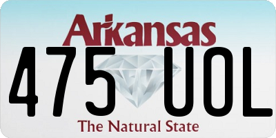AR license plate 475UOL