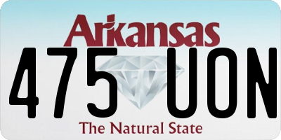 AR license plate 475UON