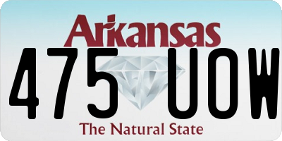 AR license plate 475UOW