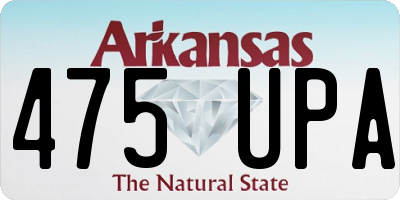 AR license plate 475UPA