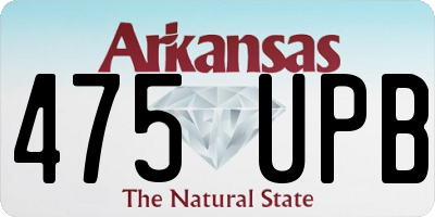 AR license plate 475UPB