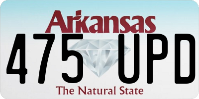 AR license plate 475UPD