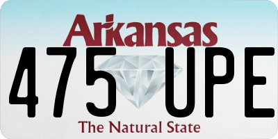 AR license plate 475UPE