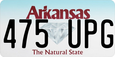 AR license plate 475UPG