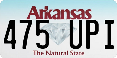 AR license plate 475UPI