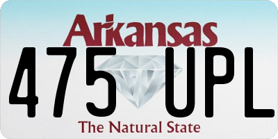 AR license plate 475UPL