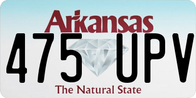 AR license plate 475UPV