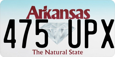 AR license plate 475UPX