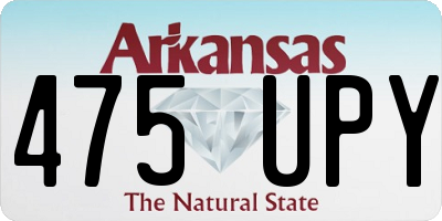 AR license plate 475UPY