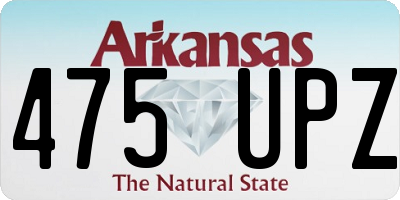 AR license plate 475UPZ