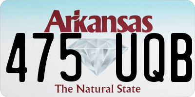AR license plate 475UQB