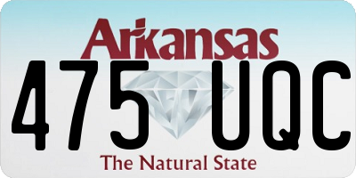 AR license plate 475UQC