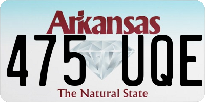 AR license plate 475UQE