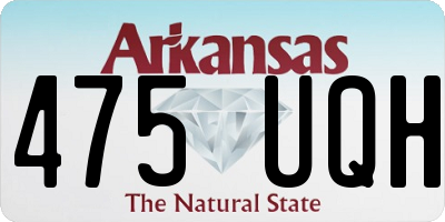 AR license plate 475UQH
