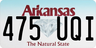 AR license plate 475UQI