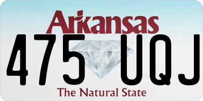 AR license plate 475UQJ