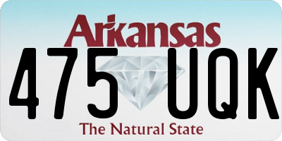 AR license plate 475UQK