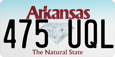 AR license plate 475UQL