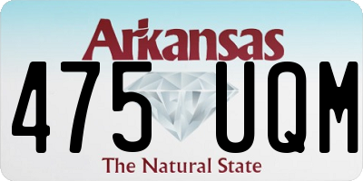 AR license plate 475UQM
