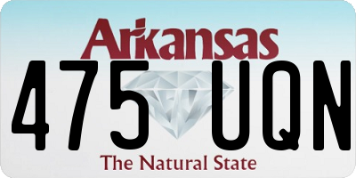 AR license plate 475UQN