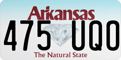AR license plate 475UQO