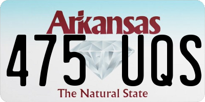 AR license plate 475UQS