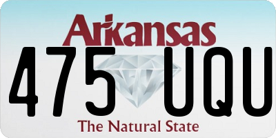 AR license plate 475UQU