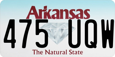 AR license plate 475UQW