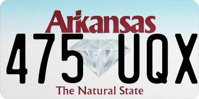 AR license plate 475UQX
