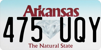 AR license plate 475UQY