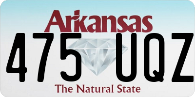 AR license plate 475UQZ