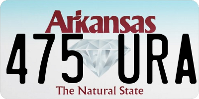 AR license plate 475URA