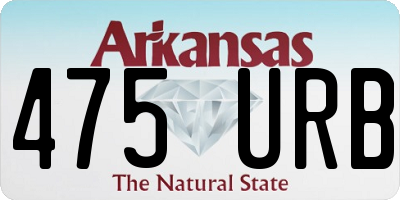 AR license plate 475URB