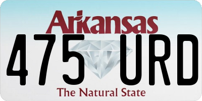 AR license plate 475URD