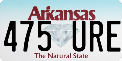 AR license plate 475URE
