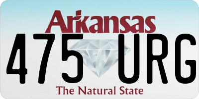 AR license plate 475URG