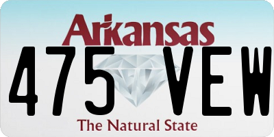 AR license plate 475VEW