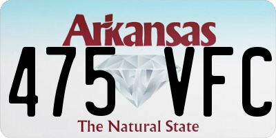 AR license plate 475VFC