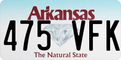 AR license plate 475VFK