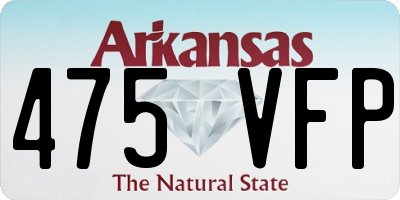 AR license plate 475VFP