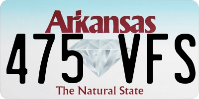 AR license plate 475VFS