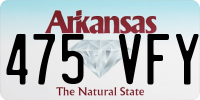AR license plate 475VFY