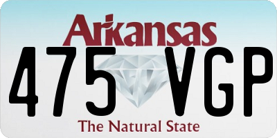 AR license plate 475VGP