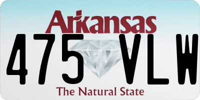 AR license plate 475VLW