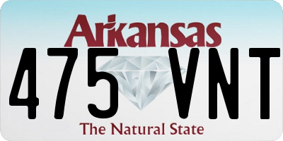AR license plate 475VNT