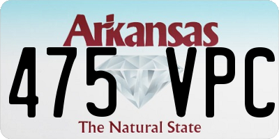 AR license plate 475VPC