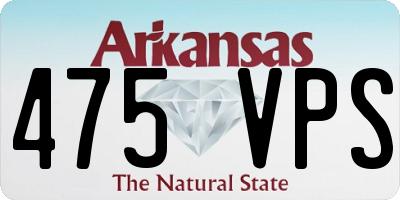 AR license plate 475VPS