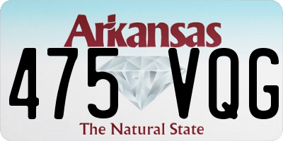 AR license plate 475VQG